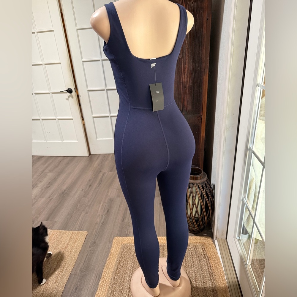 Fabletics Powerhold Scoop Neck Deep Navy Size Medium Sleeveless Jumpsuit NWT